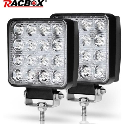 2pcs 4 Inch Offroad LED Light Bar Flood Spot Beam Spotlight 12V For ATV UAZ SUV 4WD 4x4 Truck Tractor LED Work Light