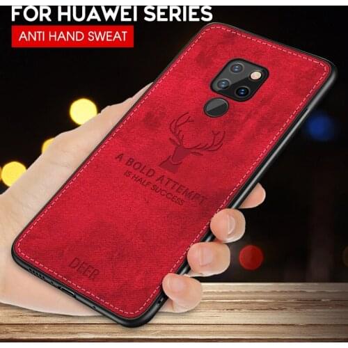 Cloth Deer Soft Case For Huawei P20 P30 Lite P10 Pro Mate 20 10 Lite P Smart Plus Y7 Prime 2019 Honor 8X Max 10 Phone Cover Case
