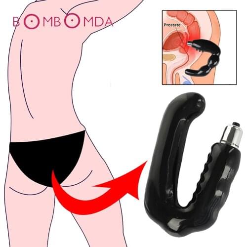 U Type Prostate Stimulator Anal Vibrator G spot Massage Dildo Vibrator C Type Bullet Vibrator Masturbator For Men Adult Sex Toys