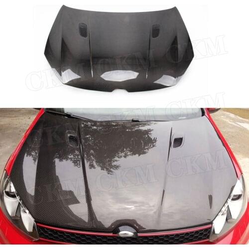 Carbon Fiber Front Engine Hood bonnet Cap Trunk Machine Cover for Volkswagen VW Golf 6 VI MK6 GTI R20 2010-2013 Car Styling