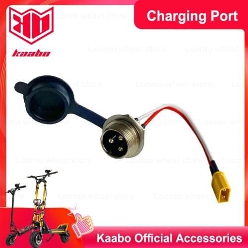 Universal 3 Pins Charging Port for Kaabo Mantis & Wolf warrior & Wolf King Electric Scooter Socket Plug Connecting With Battery