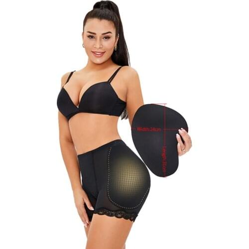 Hot Women Butt Lifter With Foam Padding Low Waist Trainer Shaping Underwear Plus Size Body Shaper Hip Up Safety Pants