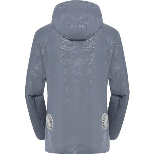 Unisex Cooling Fan Lightweight Jacket Air Conditioning Clothing Work Wear Sun Protection Clothing - For High Temperature Outdoor