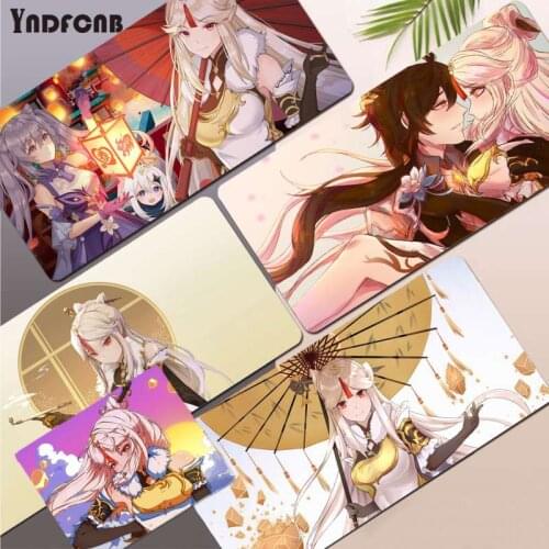 YNDFCNB Genshin Impact Ningguang High Quality Mouse Pad Large Game Size for Rubber Mousemats Deak Mat for world of warcraft