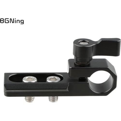 Single Hole 15mm Rail Clamp Mount Rod Holder Camera Universal Standard Rod Clamp w/ NATO for DSLRs GH5 / Emos100/ 5DMarkIII