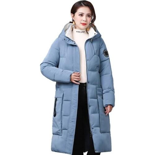 Womens 2020 Cotton Clothing Invierno Thickening Long Trend Fashion Cotton Coat padded Coats Women Autumn Winter Outwear A964