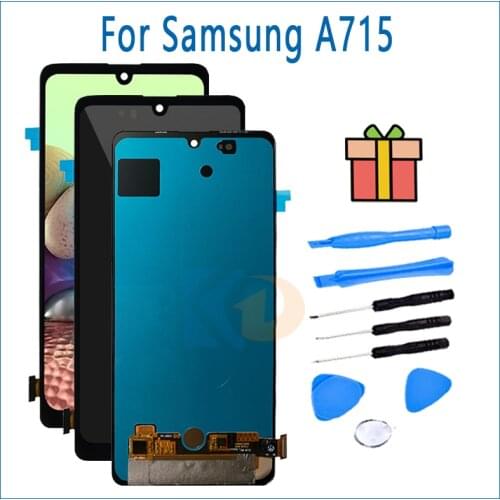 Original for Samsung Galaxy A71 A715 LCD Display Touch Screen Digitizer Assembly Replacement For Samsung A71 Display