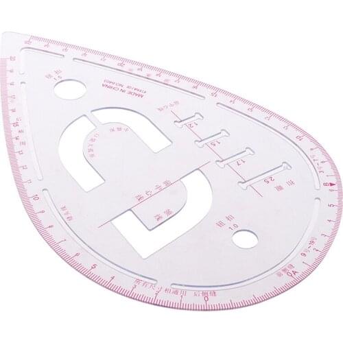 1PC Curve Metric Sewing Ruler Measure for Designer Dressmaking Plastic Tailor Grading Transparent Durable Pattern Design Tools
