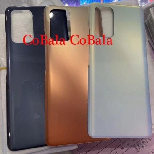 10Pcs Real Glass Cover For Redmi Note 8 9 10 Pro Back Battery Cover Housing Case Door Panel