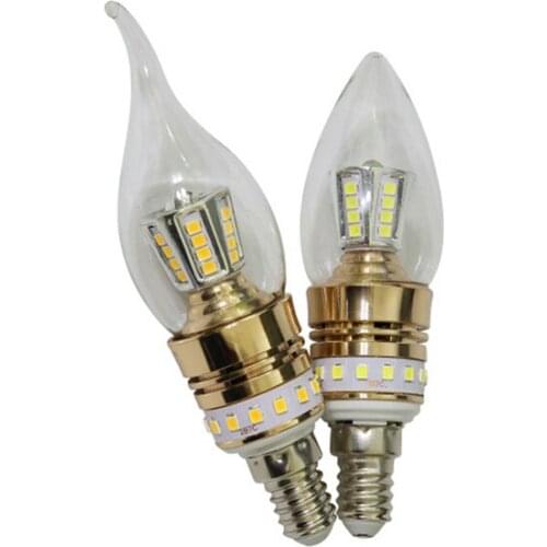 10pcs E14 E27 LED Candle bulb UP And Down Light-Emitting lamp 10W 12W 220V LED Light Bulb Energy Saving crystal chandelier light