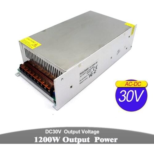 1200W 30V DC Power Supply Transformer drive 110v 220v AC DC30V Switching Power Supply for Led Lighting Monitor cctv Stepper