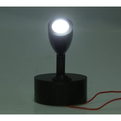 12V Reading Lamp RV Boat LED Bedside Lamp Camper Motorhome Spotlight Black