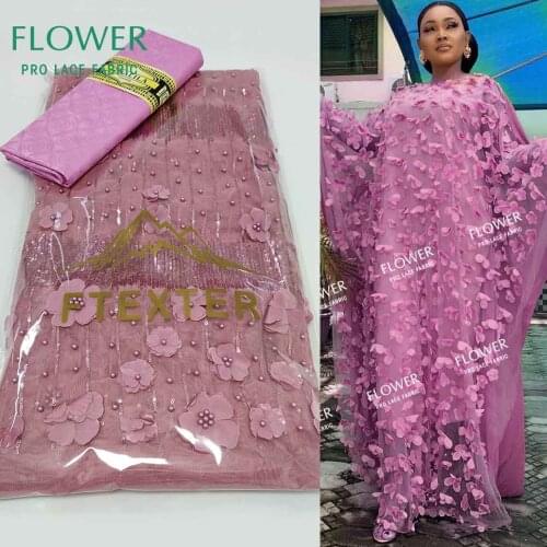 2.5 +2.5 Yards Beads Net Lace 2021 Unique Design Ankara Bazin Riche Fabric For African Bride Or Bridesmaids Wedding Dresses Lace