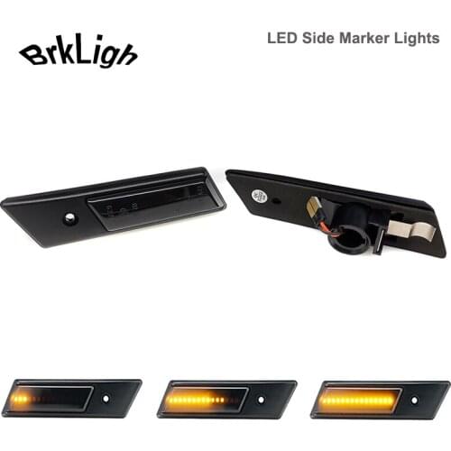 2pcs Car-Styling Dynamic LED Side Marker Light Turn Signal Lamps For BMW 3 5 6 7 Series E24 E28 E30 M3 E32 E34 M5 E36 M3