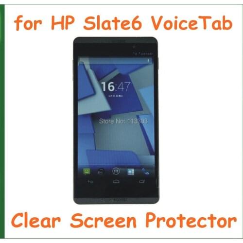 5pcs Transparent LCD Screen Protector Protective Film for HP Slate 6 VoiceTab No Retail Package Size 151*79.5mm