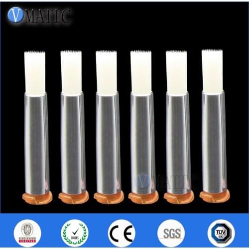 Free Shipping 15G Brush Tip Needle Double Screw Thread Needles EFD Soft Brush Round Mouth Dia 5mm Dispensing Needle