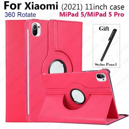 11'' Coque for Xiaomi MiPad 5 Pro / MiPad5 2021 Case 360 Rotation Smart PU Case for Xiaomi Mi Pad 5 Pro 11inch 2021 Cover