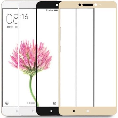 For xiaomi Mi Max 2 MiMax2 Max2 Full Cover 2.5D curved Tempered Glass Screen Protector On For Xiaomi Max 2 HD Guard Film Case