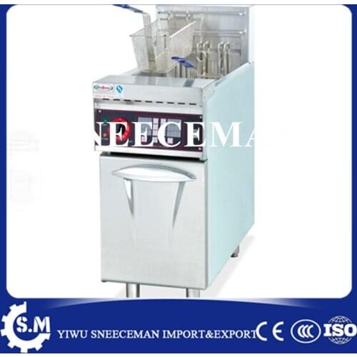 28L Electric 1 Tank Fryer 2 Baskets Vertical single cylinder double screen electric fryer, Western-style fast food equipment