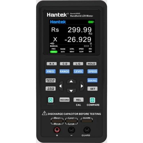 Hantek Digital Handheld LCR Meter hantek1832C /1833C Portable Inductance Capacitance Resistance Measuring Tester Tools 2.8" LCD