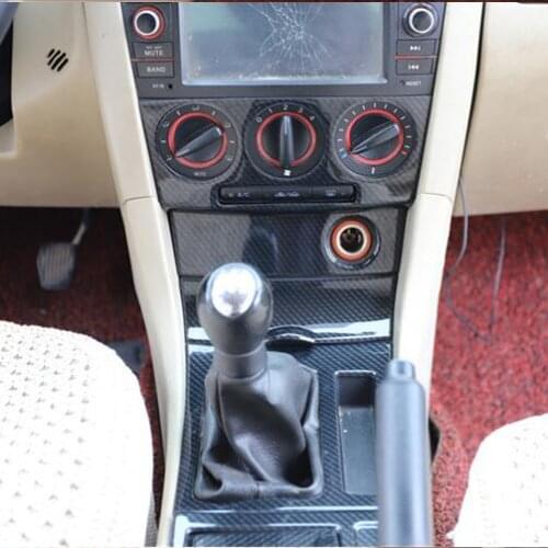 Carbon Fibre Interior Moulding Instrument Gear Window Door Handle CD Decorated Frame For Mazda 3 2006 07 08 09 10 11 12 CAA353