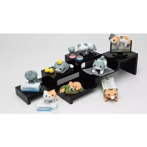 Kawaii cute 8pcs/lot 4CM pvc Japanese anime figure I LOVE CAT action figure collectible model toys brinquedos