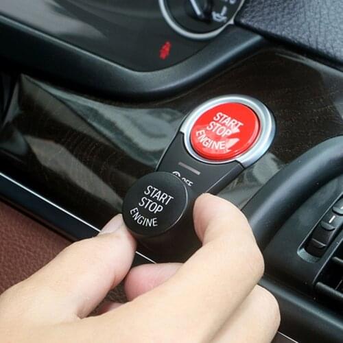 Alijunda red start Stop Engine button cover for BMW 1 2 3 5 6 7 series X1 X3 X5 x6