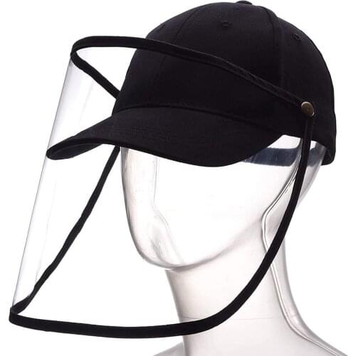 Fashion black caps cotton outdoor baseball caps men women cosplay party hats with shield