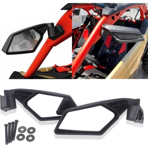 Motorcycle Bar End Rearvie For Can-Am UTV Off-road Maverick X3 MAX SSP Racing Motocycle Rearview Side