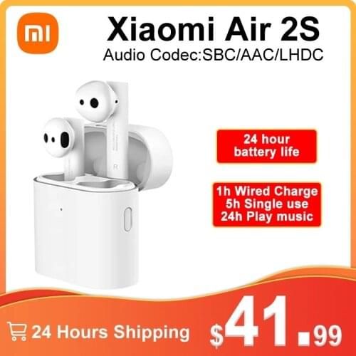 New Original Xiaomi Airdots Pro 2s Wireless Earphone Global Version TWS Mi True Earbuds Air 2 S Stereo Control With Mic Earphone
