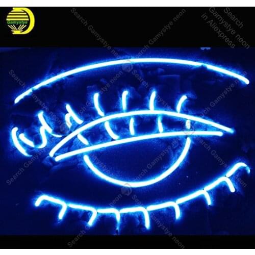 Neon Sign for BLUE EYE neon bulb Sign Beer Bar Pub Neon lights Sign glass Tube Iconic Advertise Light Store Display Bar Signs