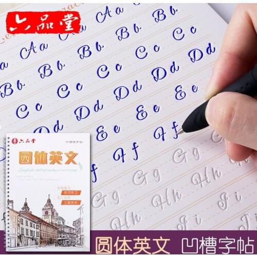 New Cursive Writing English Pen Chinese Calligraphy copybook for Adult Children Exercises Calligraphy Practice Book libros