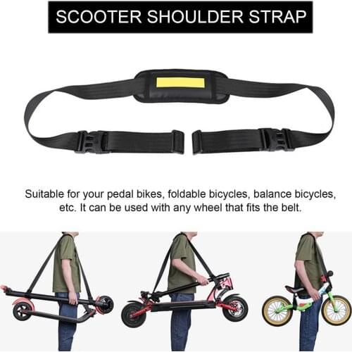 Balance Bike Shoulder Strap Adjustable Portable Scooter Strap Balance Bike Carry Handle Polyester Tape Soft Shoulder Strap