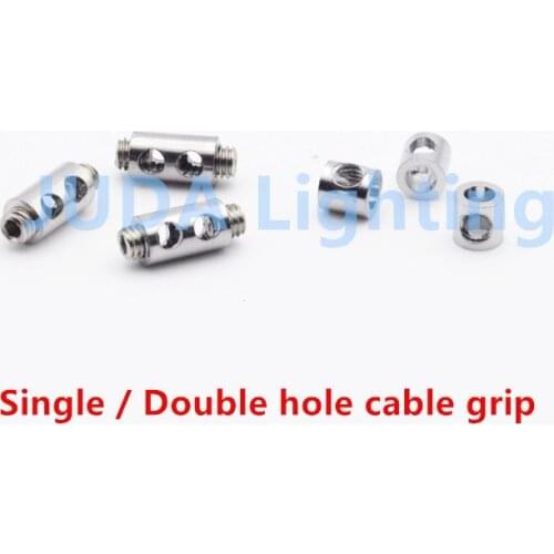 Pendant lamp fittings steel wire lock copper fixed part special steel wire lock buckle cable wire clip grip Lighting accessories