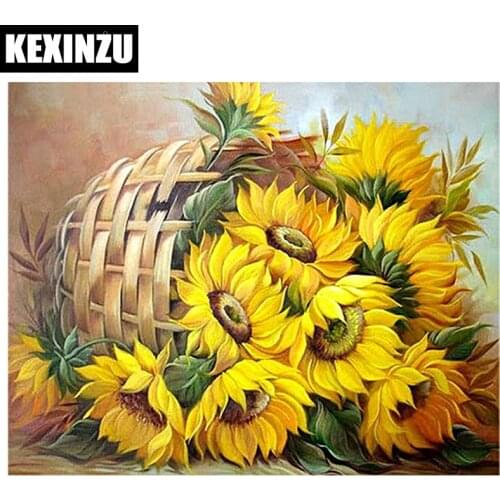 Full 5D Square/Round drill diamond painting-sunflower-Cross Stitch Rhinestone Diamond embroidery mosaic Wedding decoration