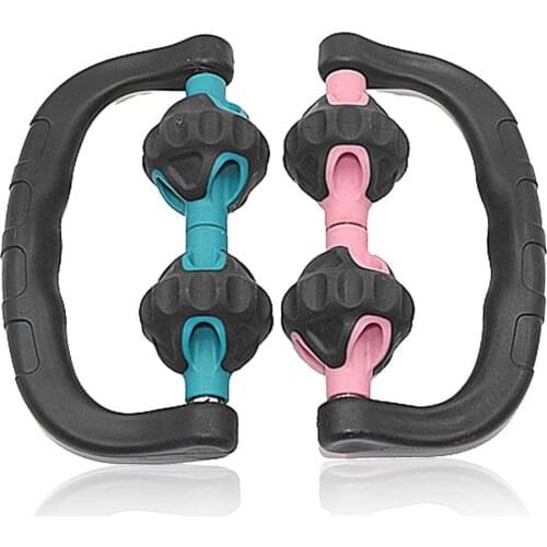 Portable hand-held arm, leg, neck muscle relaxation roller thin calf ring roller massage stick ring massage roller fitness