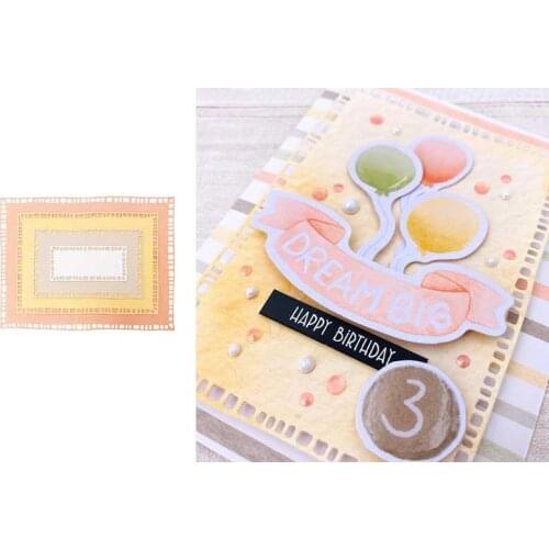 FRAMED RECTANGLES Metal Cutting Dies for DIY Scrapbooking Crafts Dies Cut Stencils Maker Photo Album Template Handmade New 2021