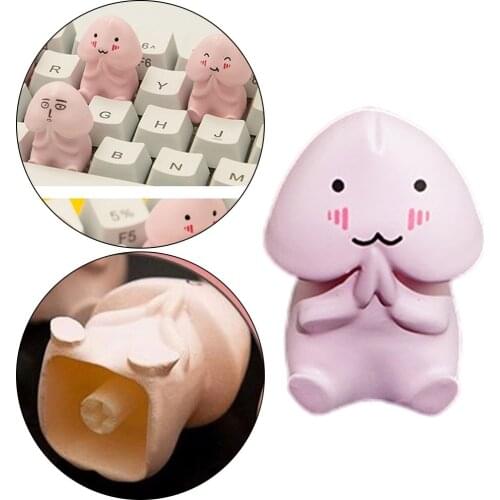 Spoof Personality Keycap Tintin Creativity Accessories Cartoon Single Part