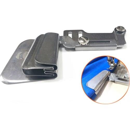 Sewing machine binder flat car bag elastic band elastic curling tube crimping device cuff hem elastic band edge