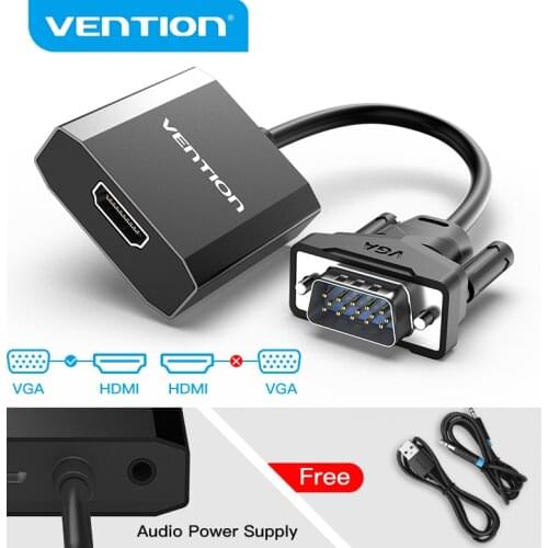 Vention VGA to HDMI Converter 1080P Male to Female With Audio VGA HDMI Digital Analog Adapter for Laptop HDTV Projector HDMI VGA