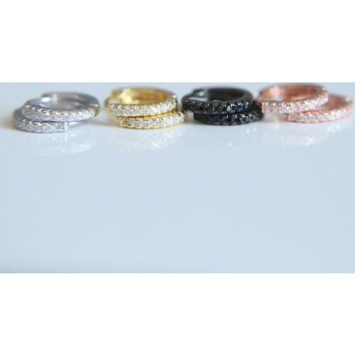 JEWELRY 925 Silver Gold colors Small Circle Earrings for Women Wedding Party Jewelry