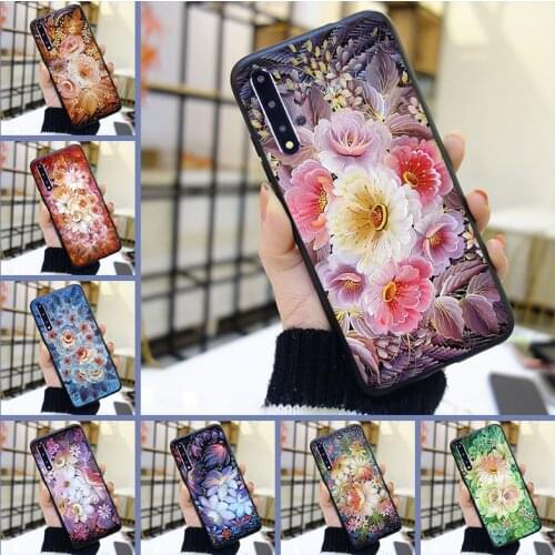 Back Cover For Huawei Honor 8S 8A Pro V20 Silicone Luxury Flower Pretty Floral For Huawei Honor 20 Lite Pro 10i 20i Phone Case