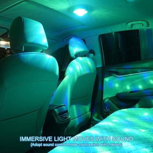 1 Set Practical LED Music Rhythm Flash Light Dome Light Durable Adhesive