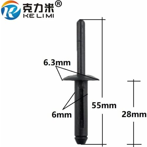 KELIMI Plastic Clip Fastener Auto Wheel Arch Blind Rivet Retainer Replace For BMW Chrysler Panel Trim Rivet