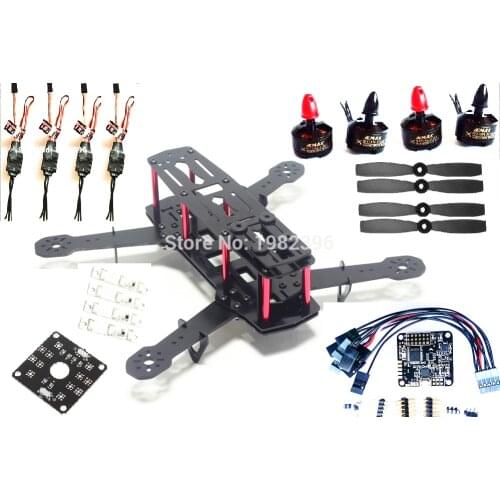 250 Mini Glass Fiber Quadcopter FrameNAZE32 6DOF Flight Controller mt 1806 2280KV Motor 12A ESC 5045 Prop