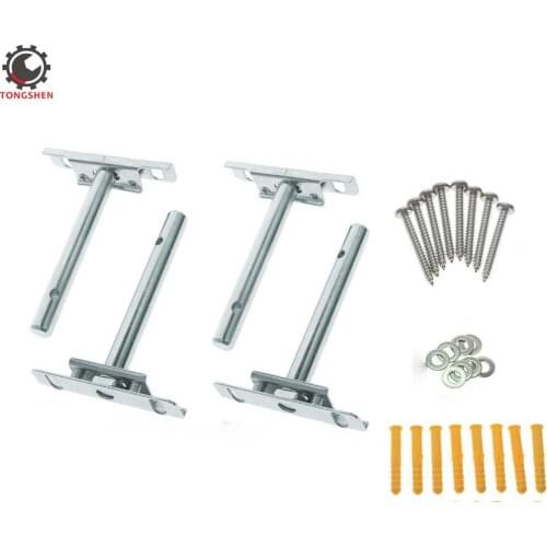 4inch Adjustable Blind Shelf Floating Support Invisible Metal Brackets Concealed Mount Concealed Floating Wall Shelf Support