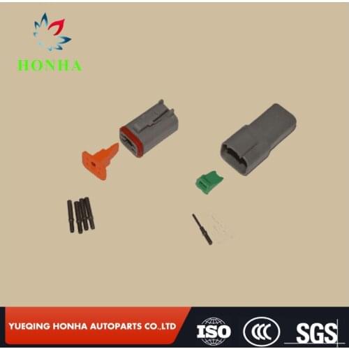 4 Pin Black DT Series DT06-4S DT04-4P Waterproof Electrical Connector Female Male Automotive Plug