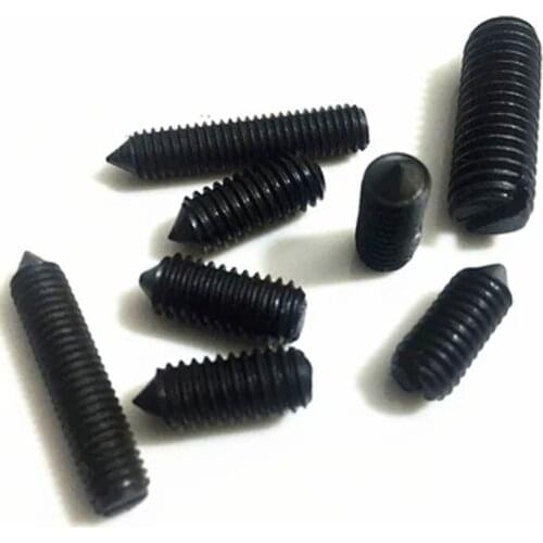 5pcs M16 Slotted screw Tip Set Screws One word headless bolt Carbon steel GB71 16mm-60mm length