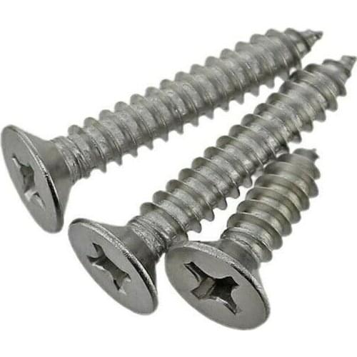 50pcs M3 M4 M5 extended countersunk head tapping screw / cross flat head tapping screw