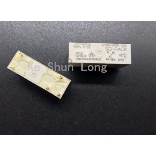 Free shipping(5pieces/lot) 100%Original New TE SCHRACK V23061-B1007-A401 V23061-B1007-A501 5PINS 8A 24VDC Power Relays